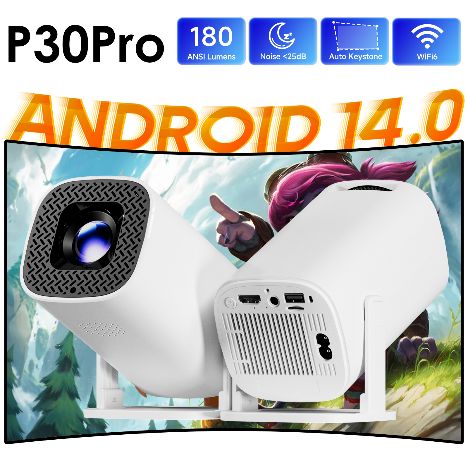 HONGTOP P30PRO Smart Mini Proj – Home Cinema Compact Bewertung und Preis