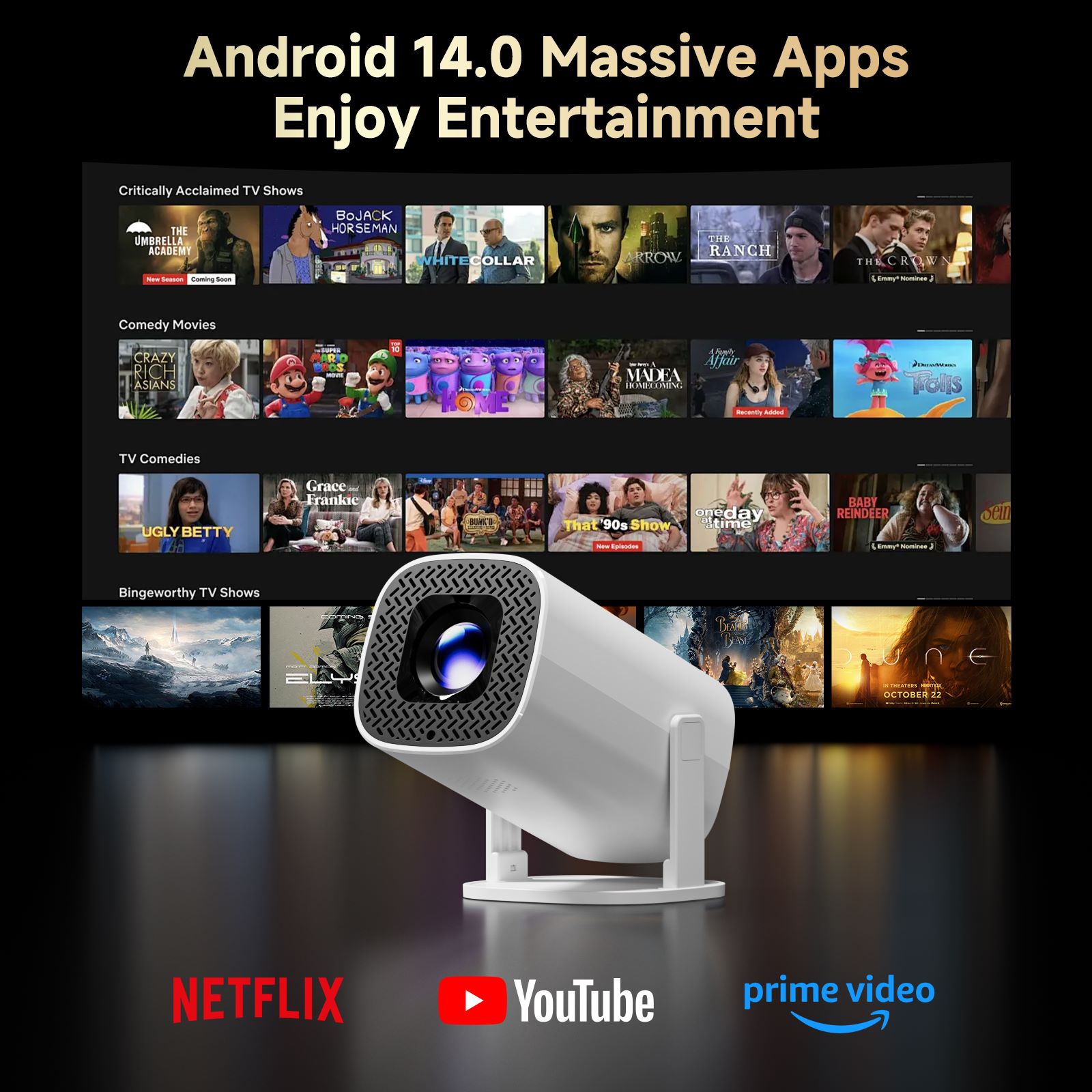 HONGTOP P30PRO Smart Mini Proj – Home Cinema Compact Bewertung und Preis
