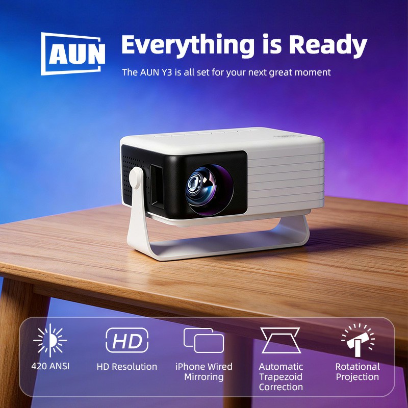 AUN Y3 MINI Projector Home The – Home Cinema Compact Bewertung und Preis