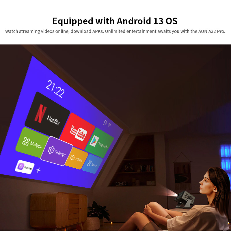 AUN A32 Pro Android 13 Project – Home Cinema Compact Bewertung und Preis
