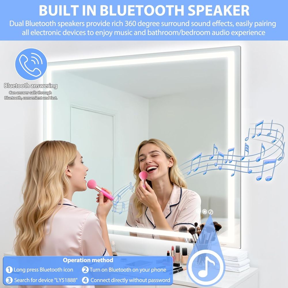 Wall-Mounted LED Vanity Mirror – Wall Mount Speaker Bewertung und Preis