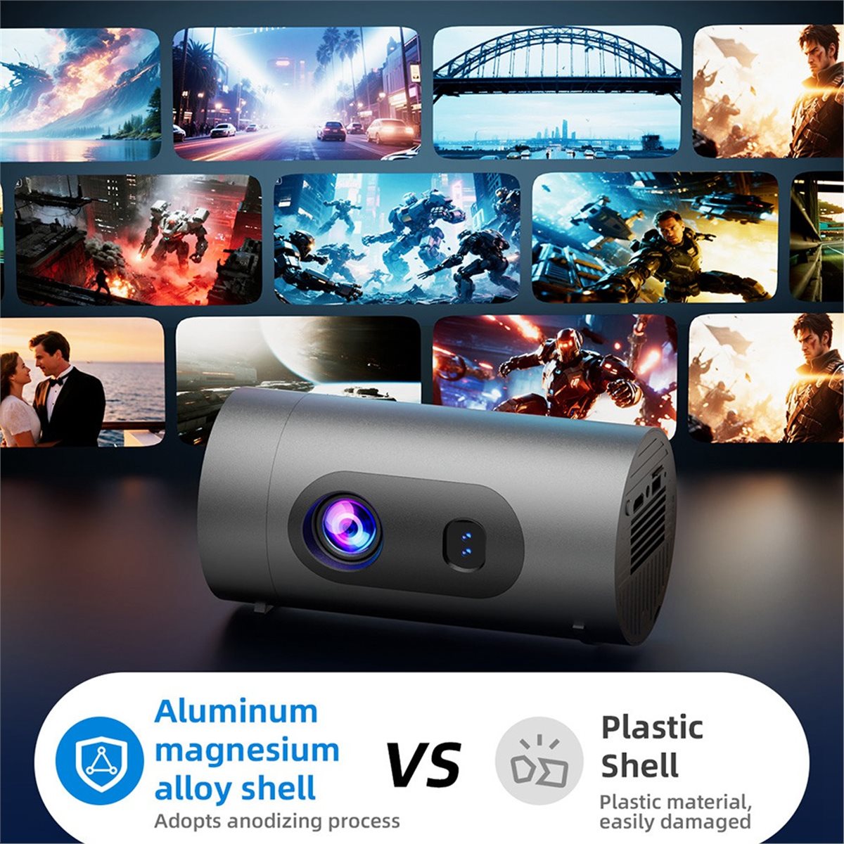 A73T Q8 Mini Android 13 WIFI 6 – Home Cinema Projector Bewertung und Preis